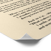 Mijn Roos, een gedicht over het gezinsleven Poster (Hoek)