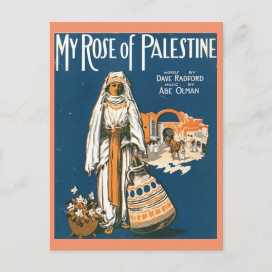 Mijn Roos van Palestina-briefkaart Briefkaart (Voorkant)