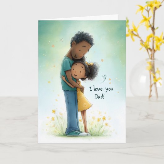 Mijn Rots en Gids Vaderdag kaart (Gele Bloem)