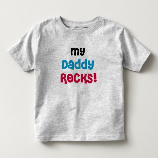 Mijn Rotsen van de Papa Kinder Shirts (Voorkant)