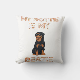 Mijn Rottie is mijn Bestie Kussen