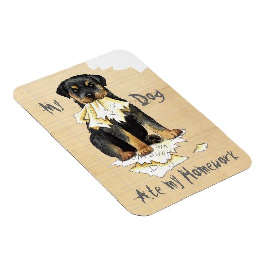 Mijn rottweiler Ate mijn thuiswerk Magneet (Rechterzijde)