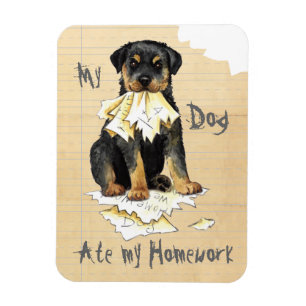 Mijn rottweiler Ate mijn thuiswerk Magneet