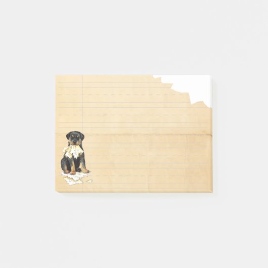 Mijn rottweiler Ate mijn thuiswerk Post-it® Notes (Voorkant)