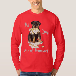 Mijn rottweiler Ate mijn thuiswerk T-shirt