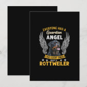 mijn rottweiler is een cadeautje voor de guardian bedankkaart (Voorkant / Achterkant)