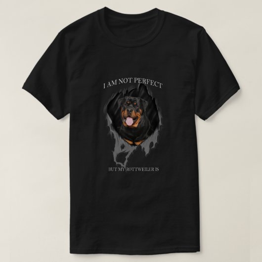Mijn rottweiler is perfecte honden t-shirt (Design voorkant)