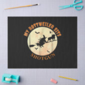 Mijn rottweiler zit shootgun tissuepapier (Craft)