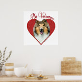 Mijn Rough Collie Valentijn Poster (Keuken)