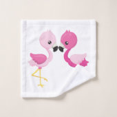 Mijn Roze Flamingo Bad Handdoek (Wasdoekje)