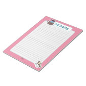 Mijn roze koffie notitieblok (Schuin)