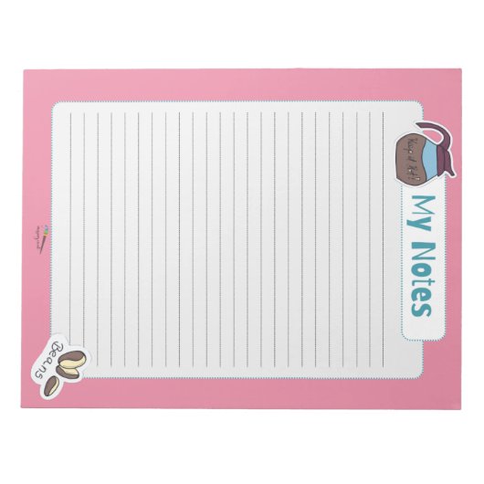 Mijn roze koffie notitieblok (Voorkant)