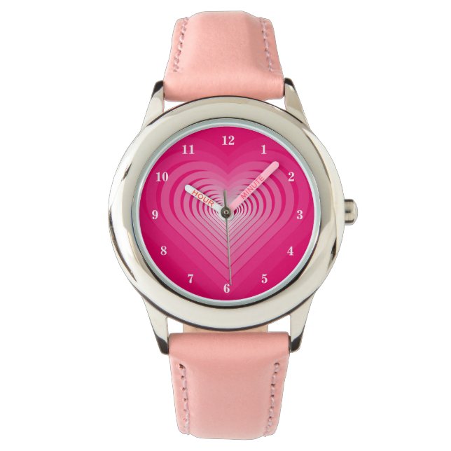 Mijn roze liefde horloge (Voorkant)