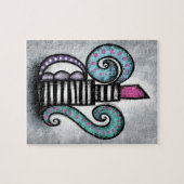 Mijn  roze lipstick Jigzaag Puzzle Legpuzzel (Horizontaal)