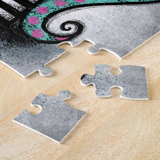 Mijn  roze lipstick Jigzaag Puzzle Legpuzzel (Zijkant)