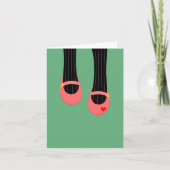 Mijn roze schoenen Wenskaart Kaart (Voorkant)