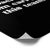 Mijn rug doet pijn van het dragen van dit team gra poster (Hoek)