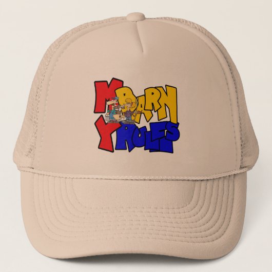 Mijn rug Mijn Koe van Regels Trucker Pet (Voorkant)
