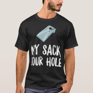 Mijn rugzak met je hole Funny Cornhole Tournament  T-shirt