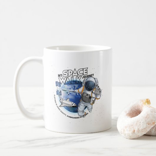 Mijn ruimtewandeling reis | 11oz Klassieke Mok (Met donut)