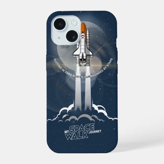 Mijn ruimtewandeling Reis (2e) | iPhone 15 Case (Achterkant)