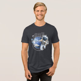 Mijn ruimtewandeling Reis (Donkere modus) | Mannen Tri-Blend Shirt
