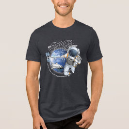 Mijn ruimtewandeling Reis (Donkere modus) | Mannen Tri-Blend Shirt