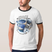 Mijn ruimtewandeling reis | Mannen Ringer T-shirt (Voorkant)