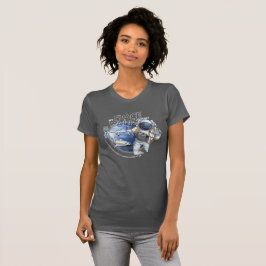 Mijn ruimtewandelreis (donkere modus) | Dames slan T-shirt