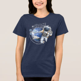 Mijn ruimtewandelreis (donkere modus) | Vrouwen Tri-Blend Shirt