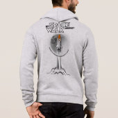 Mijn ruimtewandelreis | Heren full-zip Hoodie (Achterkant)