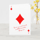 Mijn ruitenaas in de chaos van het leven valentijn kaart (Gele Bloem)