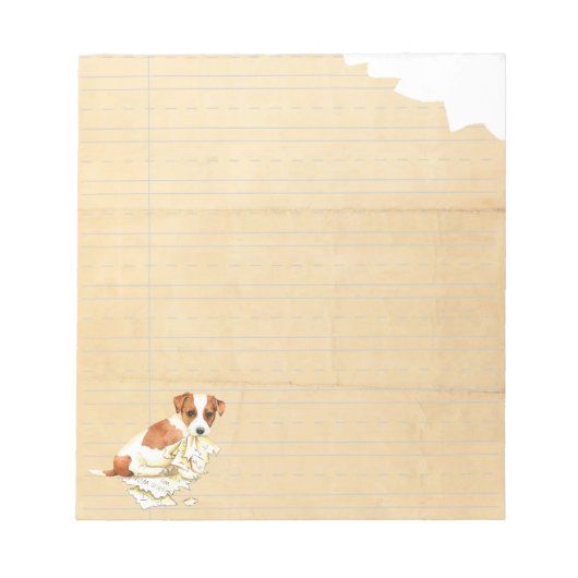 Mijn Russell Terrier Ate Mijn thuiswerk Notitieblok (Voorkant)