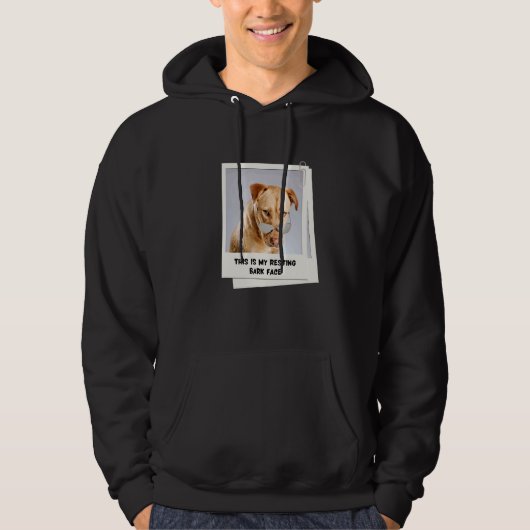 Mijn rustende blaffende gezicht  Labrador Retrieve Hoodie (Voorkant)