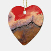 MIJN RUSTY BROKEN HEART (porseleinkunst) Keramisch Ornament (Links)