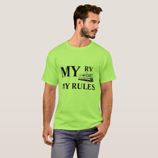 Mijn RV, mijn regels T-shirt (Voorkant volledig)