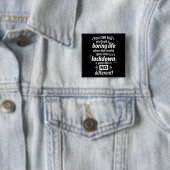 Mijn saaie lockdownleven - Grappige pandemie-uitdr Vierkante Button 5,1 Cm (In situ)