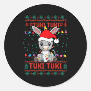 Mijn Sabanero Mexicaanse Tuki Tuki Latijns Kerstmi Ronde Sticker