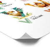 Mijn Safari Dierenalfabet Educatief Poster (Hoek)