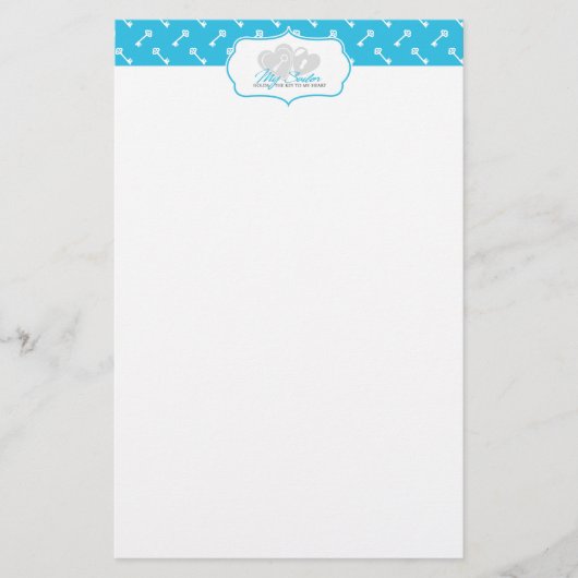 Mijn Sailor heeft de sleutel tot mijn hart Briefpapier (Voorkant)