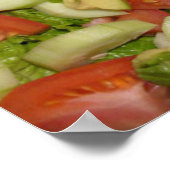 Mijn salade afdrukken eten poster (Hoek)