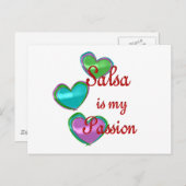 Mijn Salsa Passion Briefkaart (Voorkant / Achterkant)