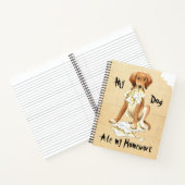 Mijn Saluki Ate mijn thuiswerk Notitieboek (Binnen)