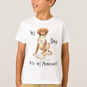 Mijn Saluki Ate mijn thuiswerk T-shirt