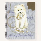 Mijn Samoyed Ate Mijn Lesson Plan Notitieboek (Voorkant)