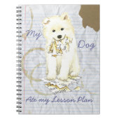 Mijn Samoyed Ate Mijn Lesson Plan Notitieboek (Voorkant)