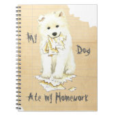 Mijn Samoyed Ate mijn thuiswerk Notitieboek (Voorkant)
