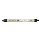 Mijn Samoyed Ate mijn thuiswerk Zwarte Inkt Pen (Voorkant)