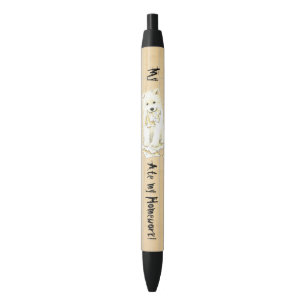Mijn Samoyed Ate mijn thuiswerk Zwarte Inkt Pen