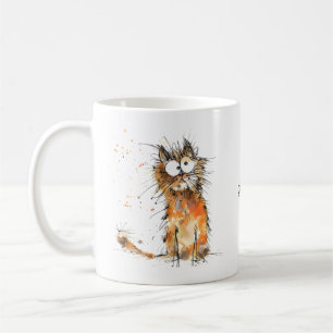 Mijn Sanity Mug Oranje Kat Koffie Humor Koffiemok
